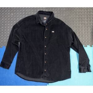 Dickies Longsleeve Corduroy shirt men’s XL black button up